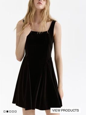 Velvet black dress